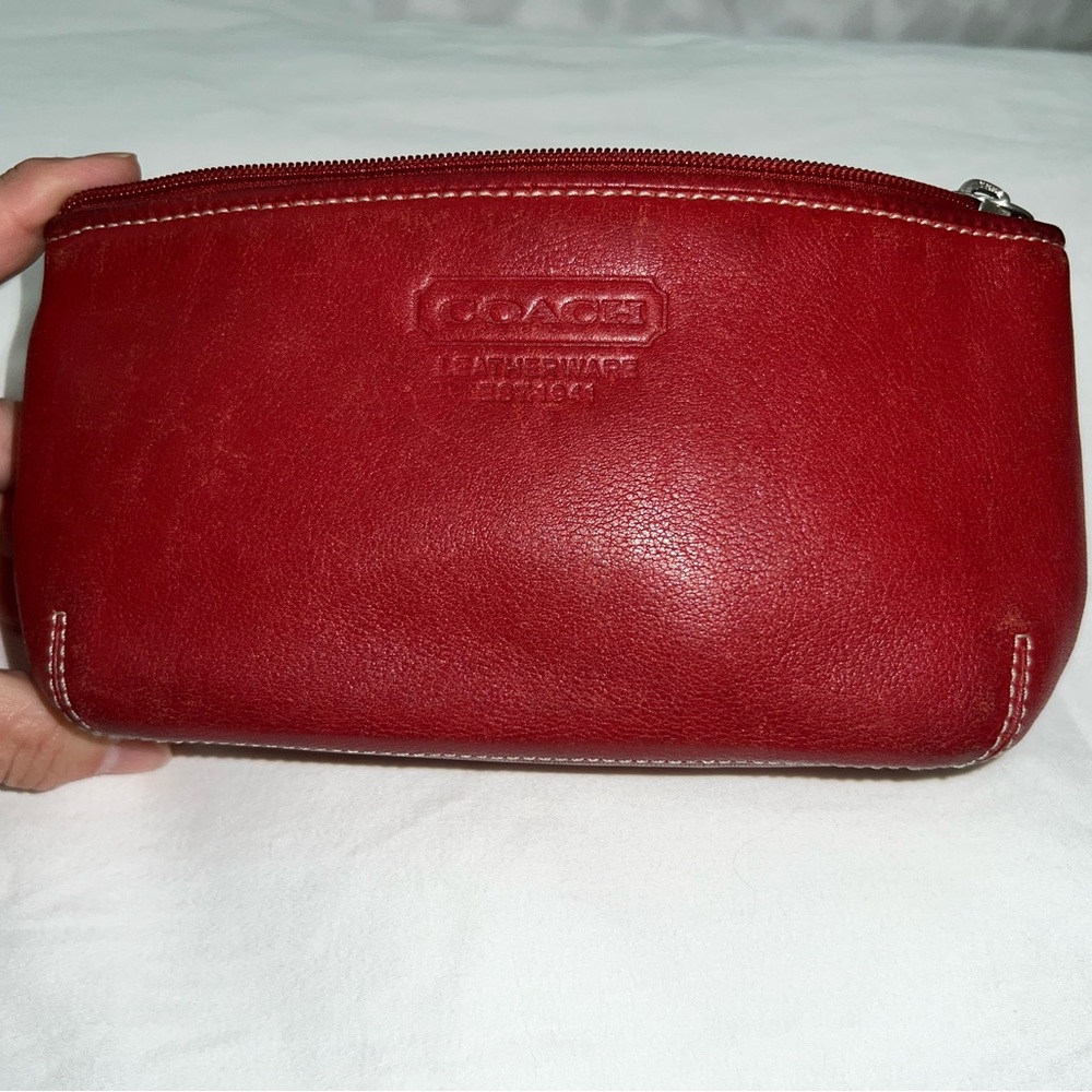 Vintage Coach cosmetics bag